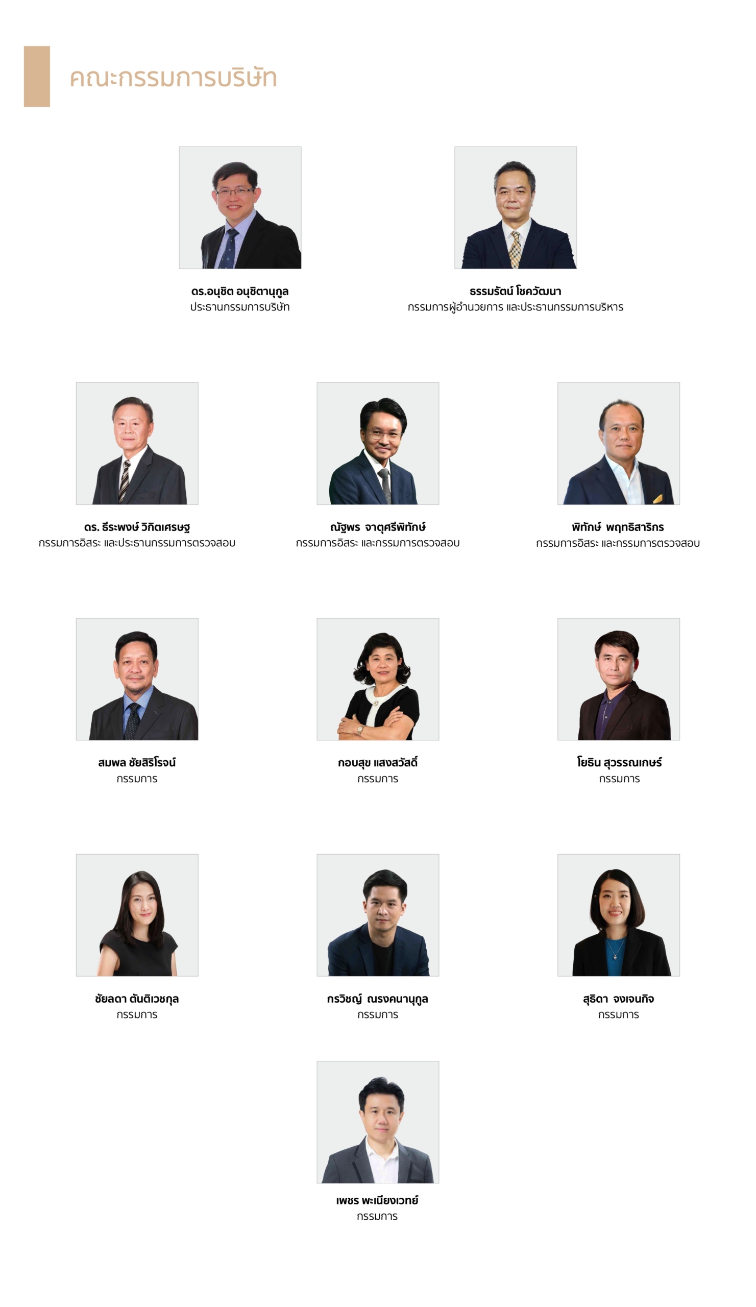 2026 คณะกรรมการบริษัท